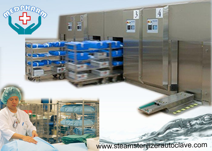 Front Loading Sliding Door Hospital Steam Sterilizer With High Capacity