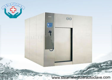 PLC System Large Pharmaceutical Autoclave Steam Sterilizer With Horizontal Sliding Door